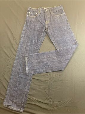 baldwin Men's Straight-Leg Jeans in Indigo 100% Cotton Size 32 Preppy